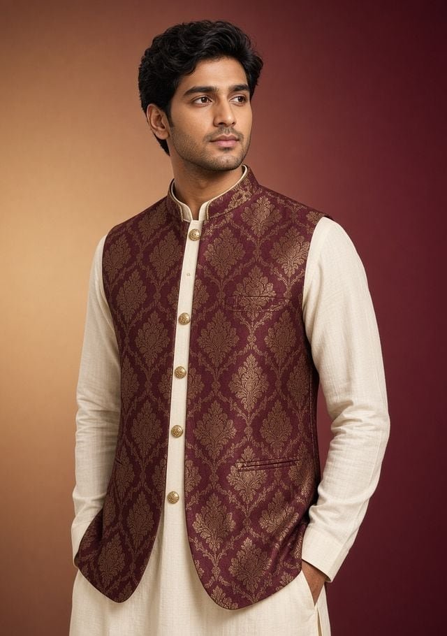 Nehru Jacket — Jacquard