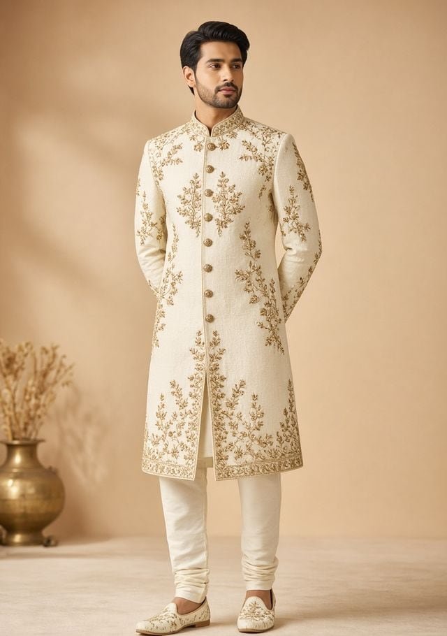 Sherwani — Embroidered