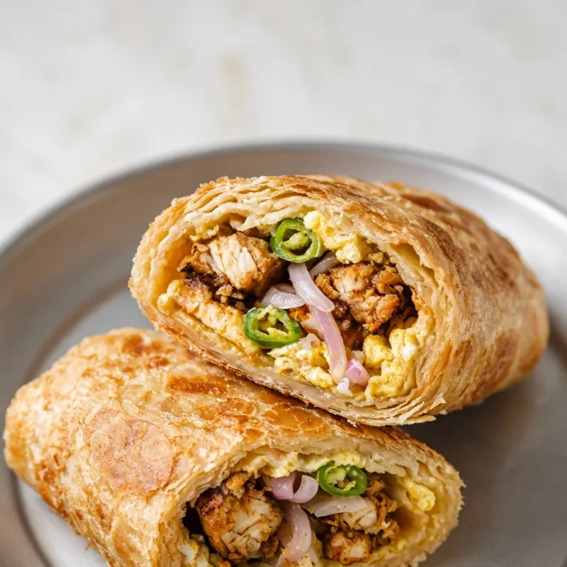 Egg Chicken Roll — Bengali Style