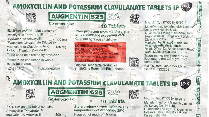 Augmentin 625 Duo
